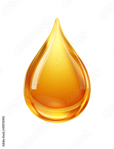oil drop on transparent background
