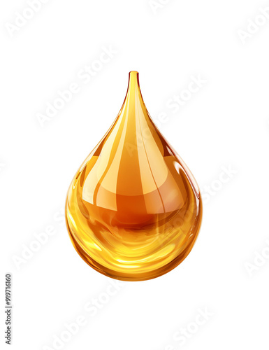 oil drop on transparent background 