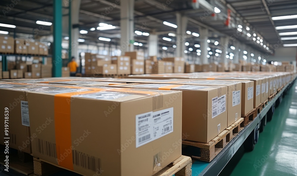 Packing goods for delivery to customer, Generative AI Packing goods for delivery to customer, Generative AI