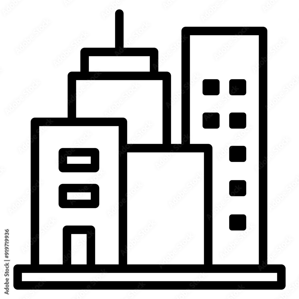 Commercial Building Icon Element For Design Commercial Building Icon Element For Design