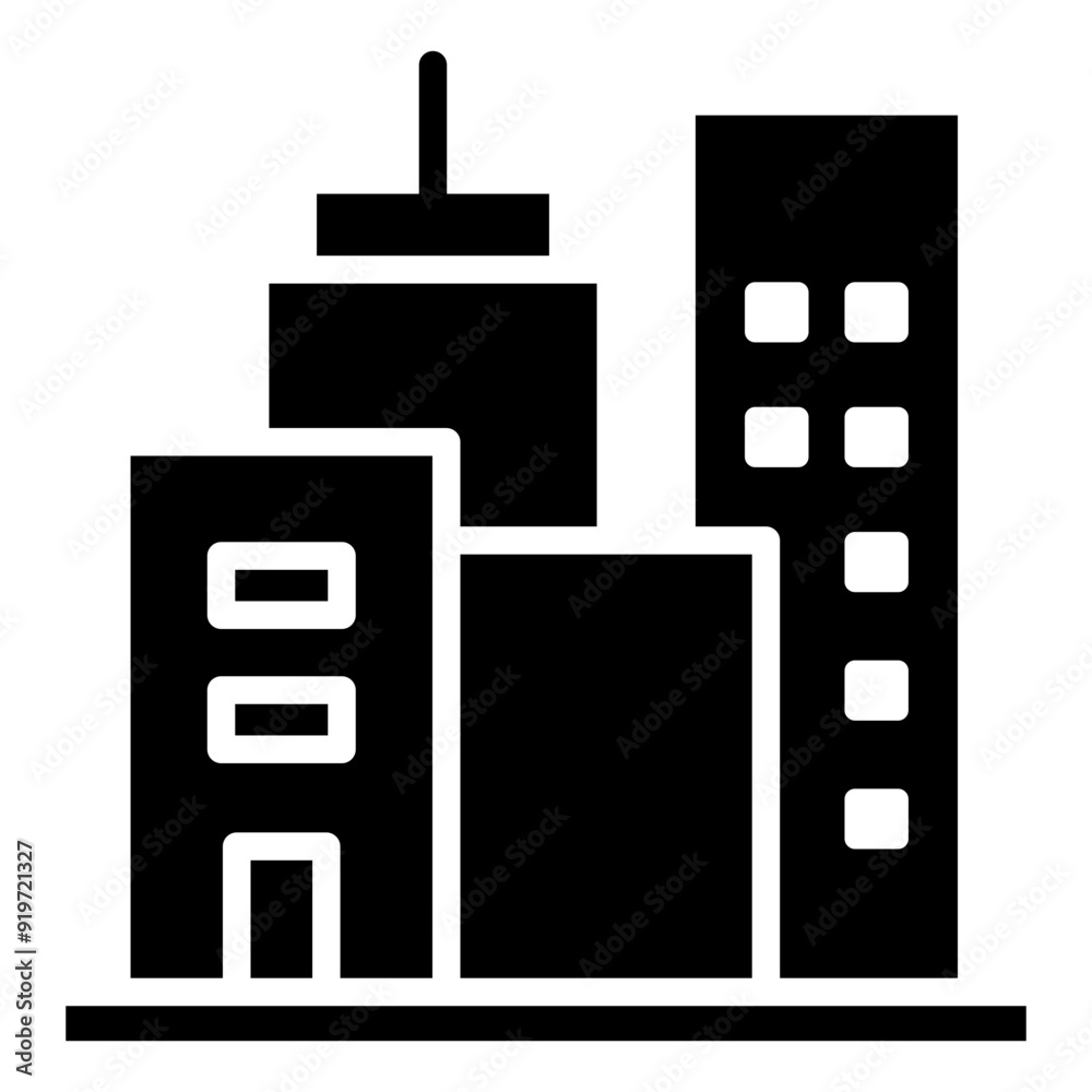 Commercial Building Icon Element For Design Commercial Building Icon Element For Design