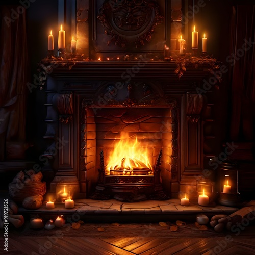 Warm Fireplace