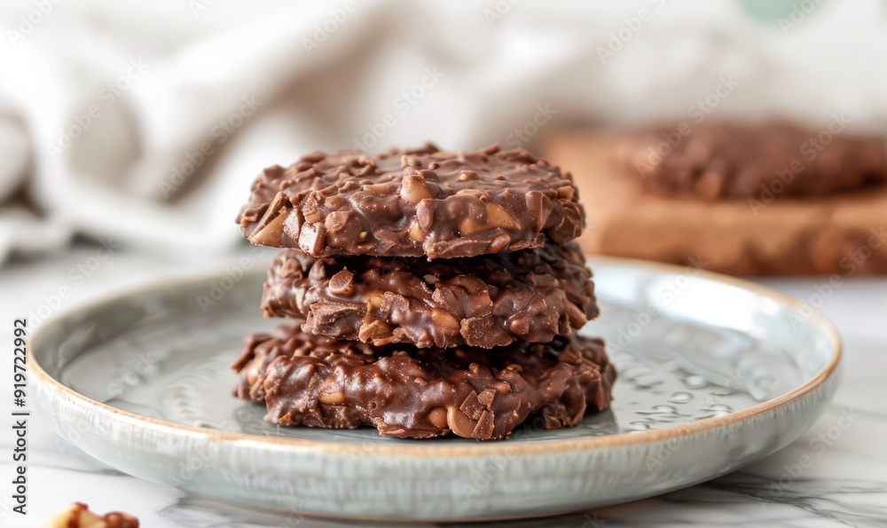 No-Bake Peanut Butter Chocolate Cookies No-Bake Peanut Butter Chocolate Cookies