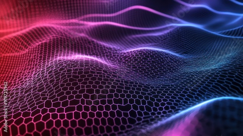 Abstract Colorful Grid Pattern