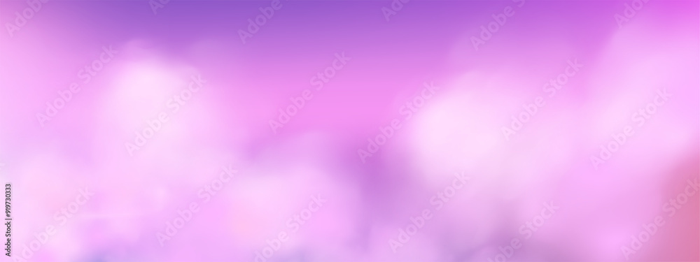 Panoramic abstract pink blue sky background. Skyscape with fluffy clouds. Gradient fantasy paradise background. Panoramic abstract pink blue sky background. Skyscape with fluffy clouds. Gradient fantasy paradise background.