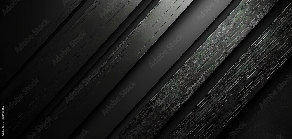 Obraz premium Abstract black diagonal textured stripes background.