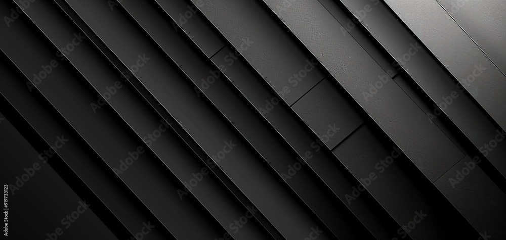 Obraz premium Abstract black geometric shapes background.