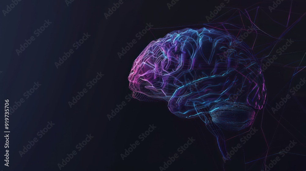 Abstract Brain Illustration