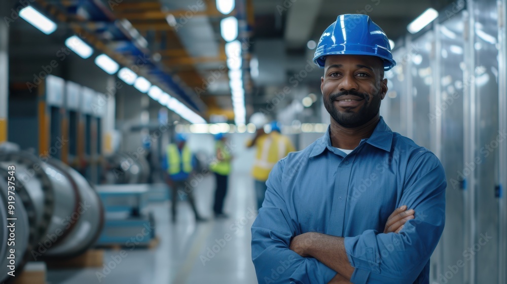The factory engineer's portrait. The factory engineer's portrait.
