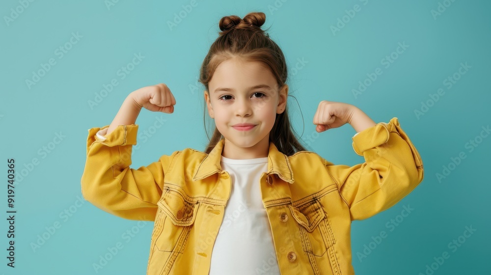 The confident young girl The confident young girl