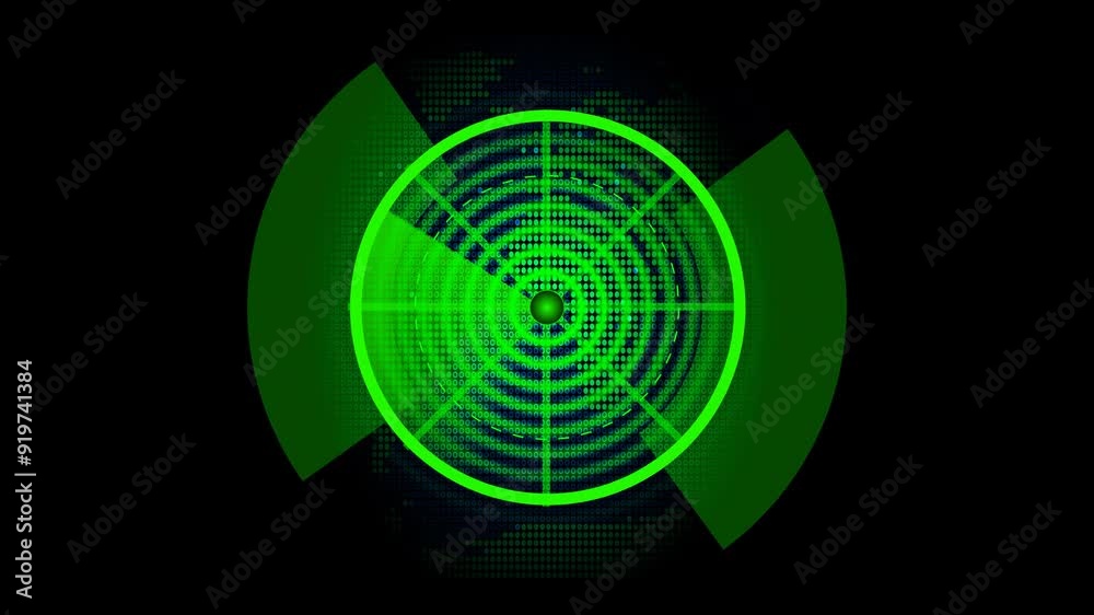 Animated radio wave searching radar scanning animation 4k video concept Animated radio wave searching radar scanning animation 4k video concept