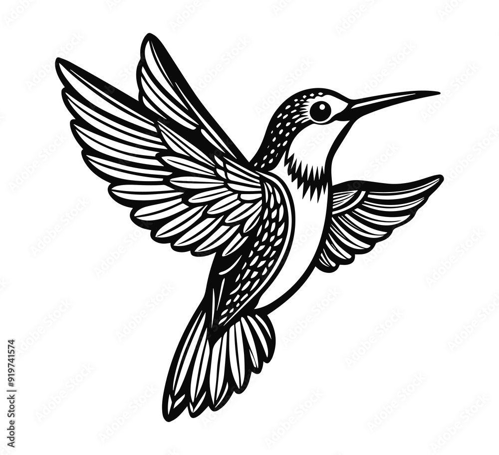 hummingbird silhouette vector illustration hummingbird silhouette vector illustration