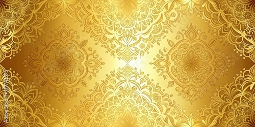 Luxurious golden background with intricate gilded patterns, elegant, rich, opulent, shiny, upscale, decorative, ornate, metallic