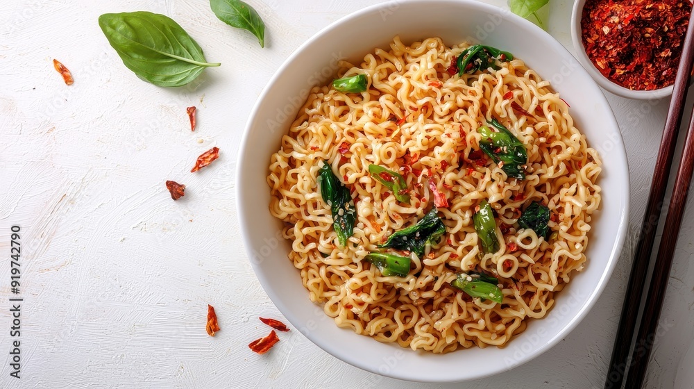 Dry noodles with spices Dry noodles with spices