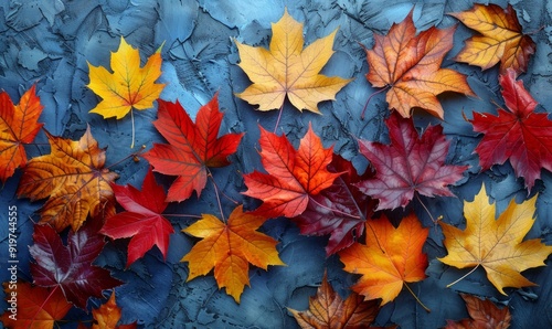 Wallpaper Mural Maple tree leaves in Autumn Torontodigital.ca