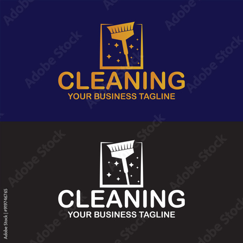 Janitorial commercial pressure wash and cleaning service logo unique new vector eps for your company