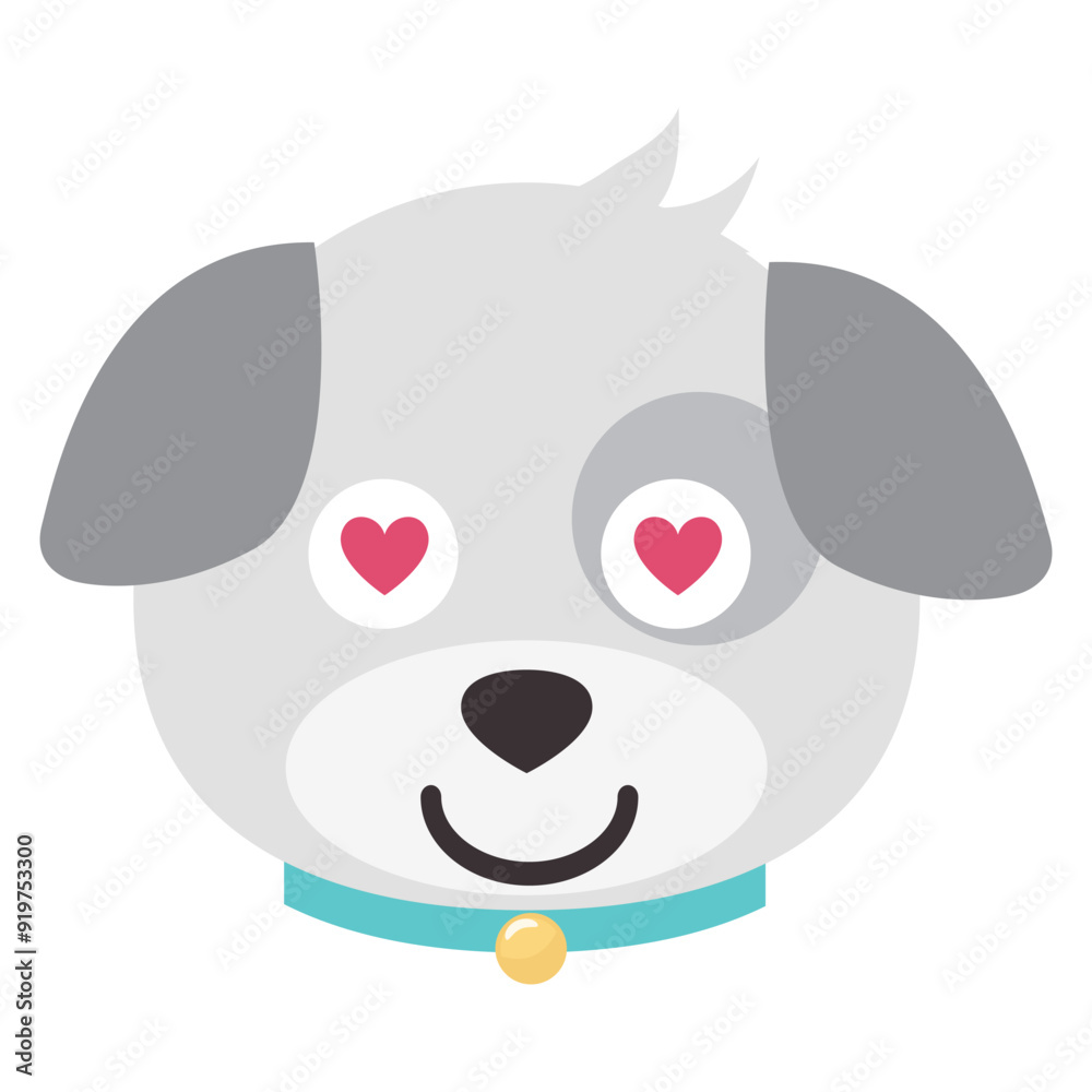 Dog emoji vector isolated on white background. Dog emoji vector isolated on white background.