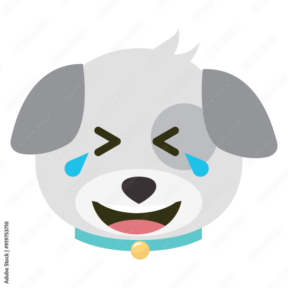 Dog emoji vector isolated on white background. Dog emoji vector isolated on white background.