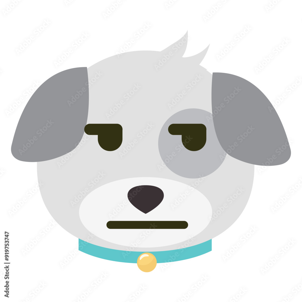 Dog emoji vector isolated on white background. Dog emoji vector isolated on white background.
