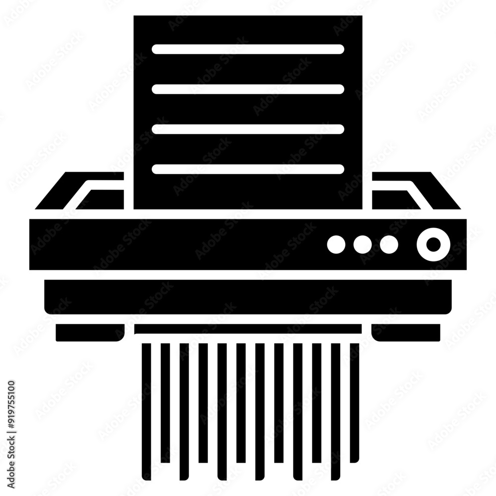 document in a paper shredder document in a paper shredder
