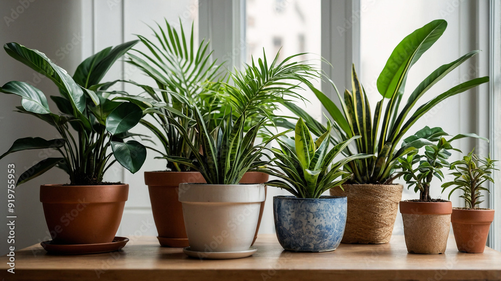 Obraz premium Potted House Plants