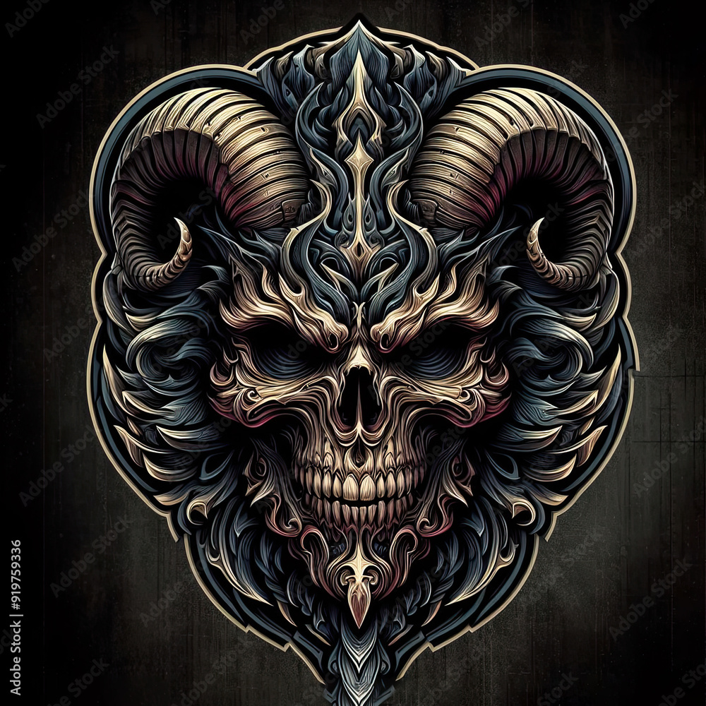 skull logo, symbol and sign for horror background skull logo, symbol and sign for horror background