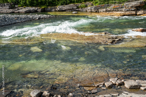 Abisko river canyon in Abisko National Park, Sweden photo