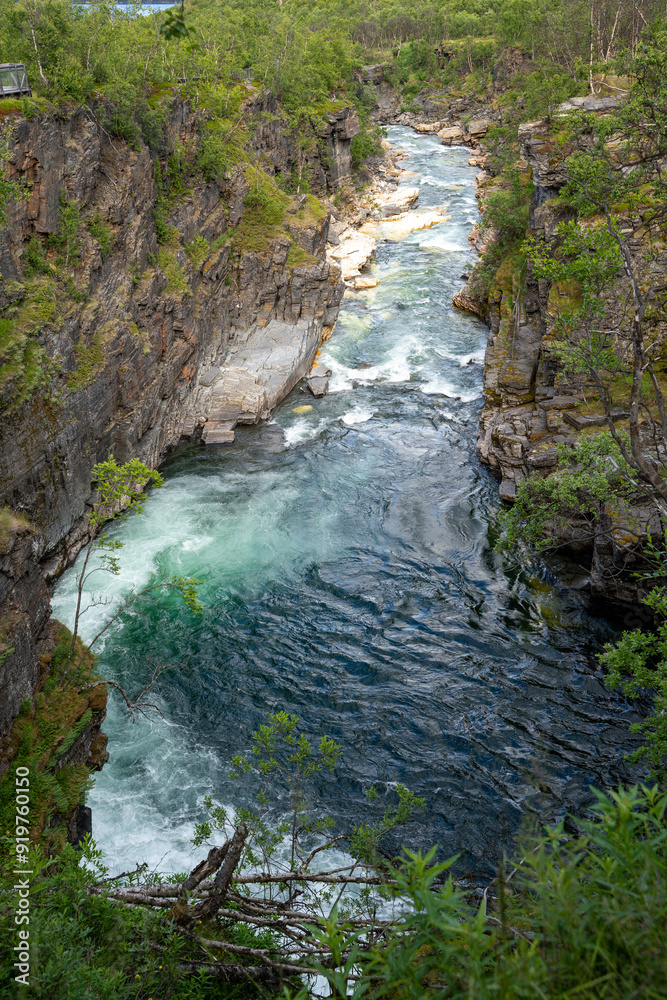 Abisko river canyon in Abisko National Park, Sweden Abisko river canyon in Abisko National Park, Sweden