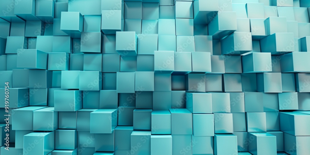 Turquoise and Aqua, Multisized Cubes Precisely Arranged to create a Futuristic Tech Banner. Turquoise and Aqua, Multisized Cubes Precisely Arranged to create a Futuristic Tech Banner.