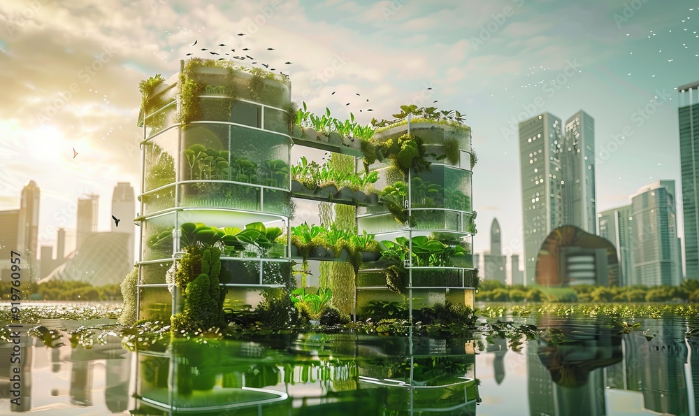 Vertical Aquaponic Farm with Symbiotic Fish and Plant Systems for ...