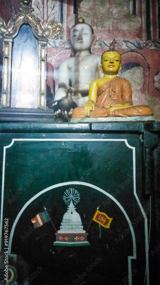 A Statue Of Lord Buddha At Lankatilaka Vihara Lankathilaka Temple Sri