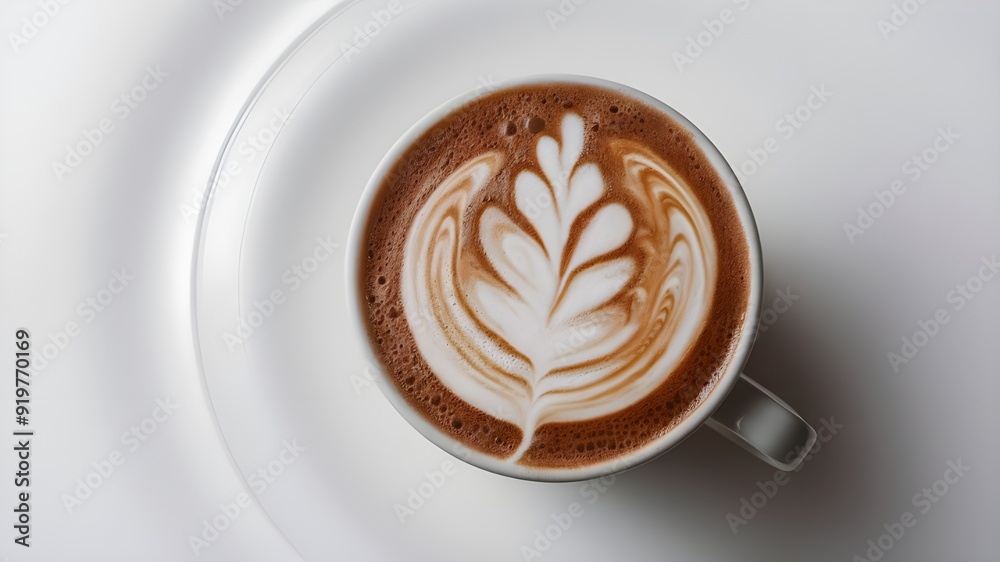Elegant Hot Cocoa with Milk Foam Latte Art - Isolated on White Background. Hot cocoa with an exquisite milk foam latte art texture, isolated on a clean white background. Elegant Hot Cocoa with Milk Foam Latte Art - Isolated on White Background. Hot cocoa with an exquisite milk foam latte art texture, isolated on a clean white background.