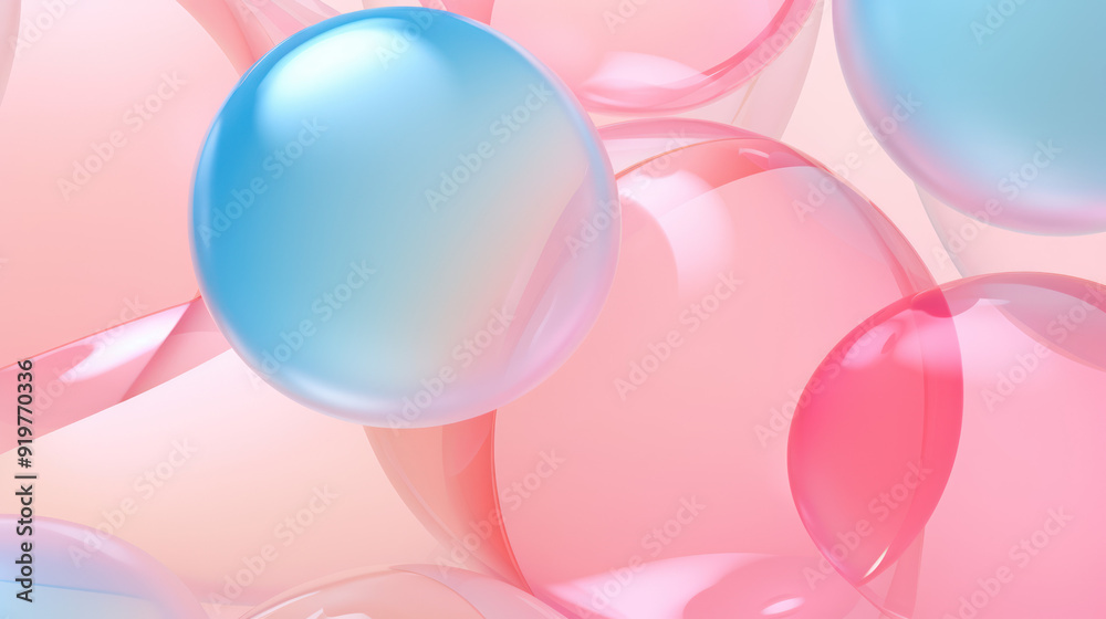 Bubble Gum Abstract Background. Сollection of soft, creamy, spheres in pastel colors. Bubble Gum Abstract Background. Сollection of soft, creamy, spheres in pastel colors.