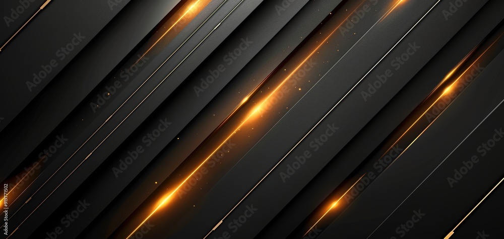 Abstract black and gold diagonal lines background. Abstract black and gold diagonal lines background.
