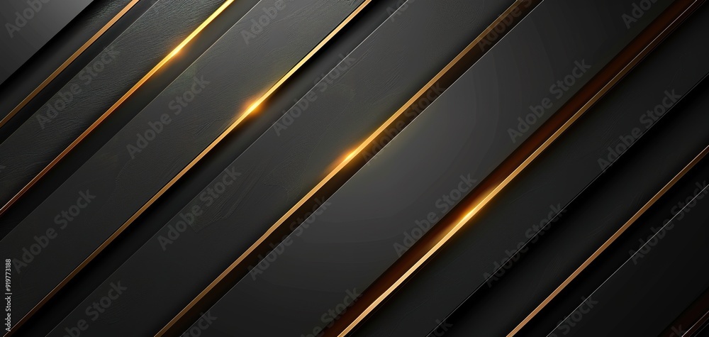 Abstract diagonal black and gold lines background. Abstract diagonal black and gold lines background.