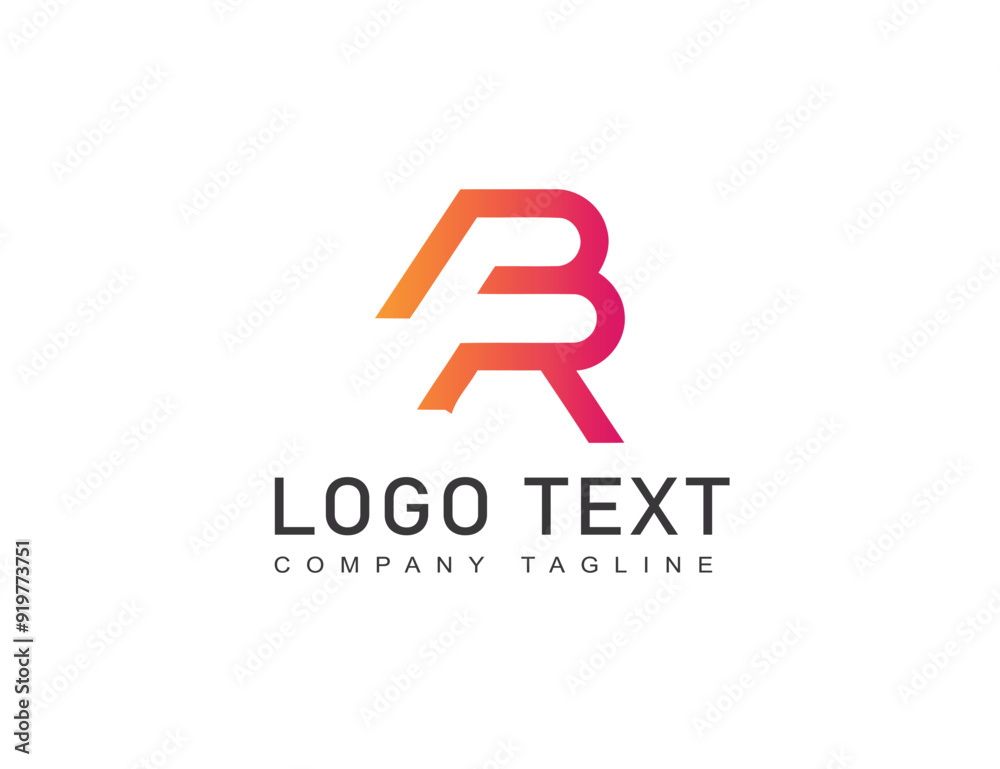 Simple B R Letter logo design with unique concept premium Simple B R Letter logo design with unique concept premium