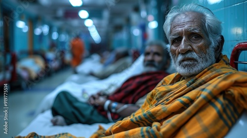 Elderly Man in Hospital