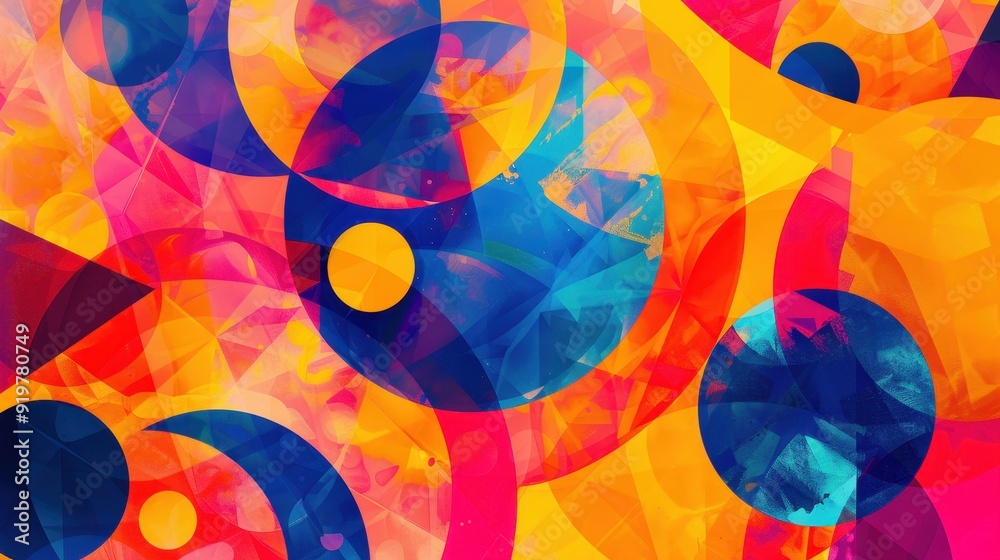 Fototapeta premium Abstract Colorful Circles