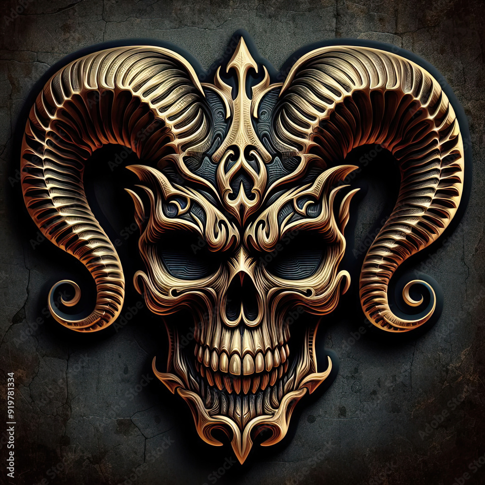 skull logo, symbol and sign for horror background skull logo, symbol and sign for horror background