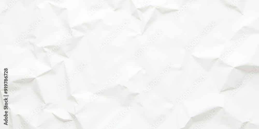 Fototapeta premium White Crumpled Paper Texture providing a tactile background for creative brainstorming and sustainable branding