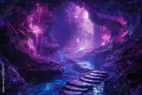 Wallpaper Mural Mystical Journey Through the Enchanted Underworld Realm at Dusk Torontodigital.ca