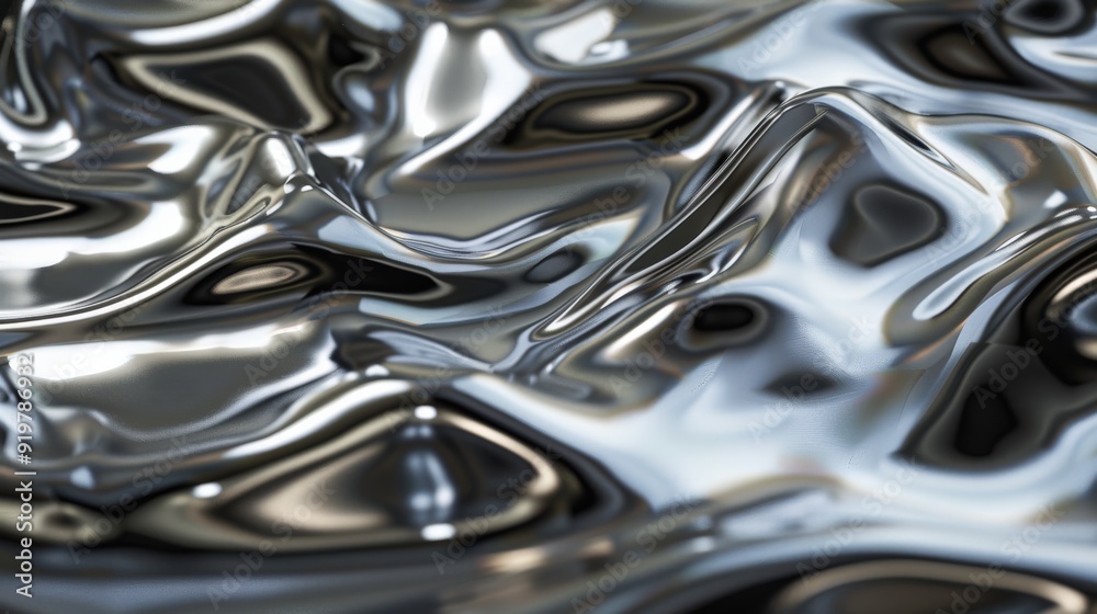 Silver Surface. Abstract Concept with Focused Silver Texture Silver Surface. Abstract Concept with Focused Silver Texture