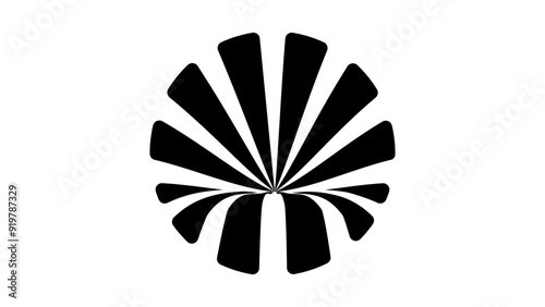 black hole logo , black isolated silhouette