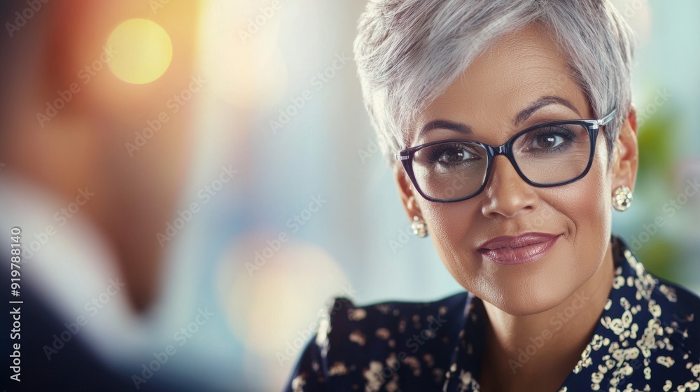 a woman with glasses and black shirt a woman with glasses and black shirt
