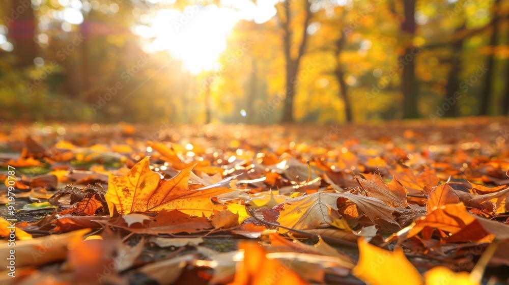 Autumn Leaves in a Forest Autumn Leaves in a Forest