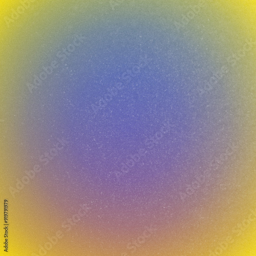 Grainy blue purple gradient background, yellow frame, abstract vibrant background, banner, poster wallpaper, header design