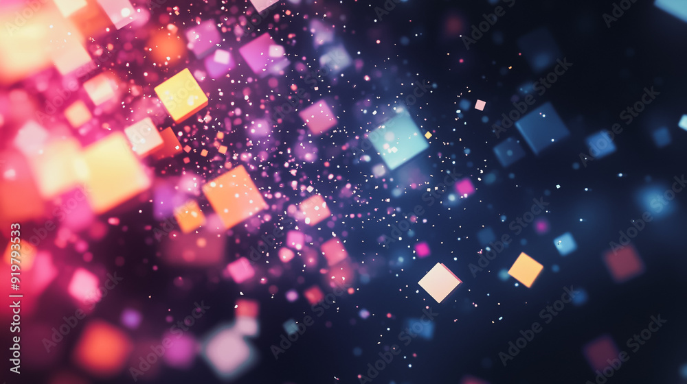 Abstract white background with pastel colorful 3D abstract background overlap layer on dark space with square decoration. Modern graphic design element motion style concept for banner, flyer, card, Abstract white background with pastel colorful 3D abstract background overlap layer on dark space with square decoration. Modern graphic design element motion style concept for banner, flyer, card,