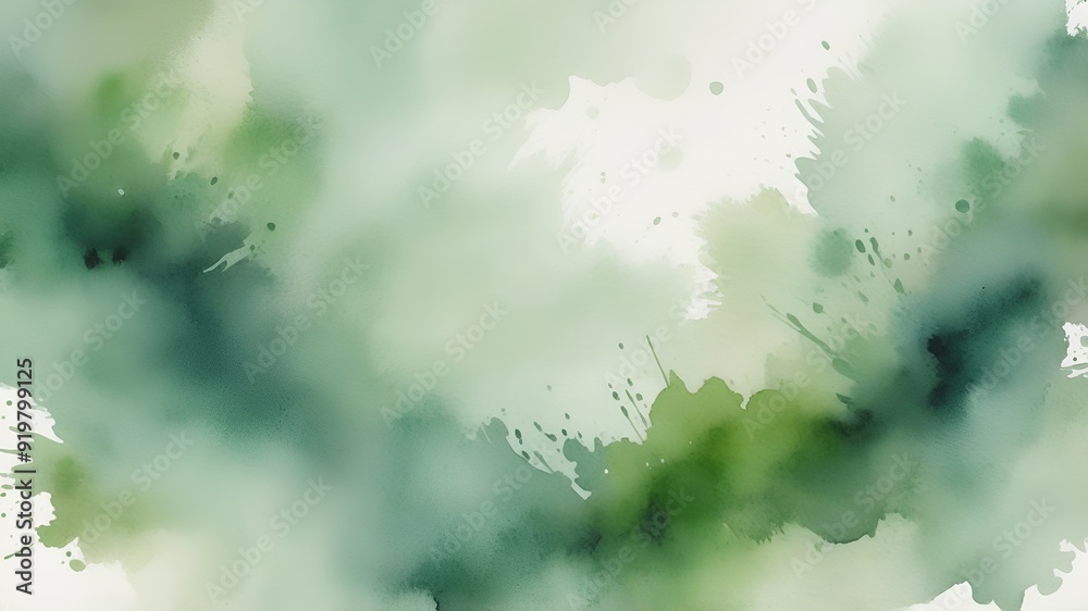 A muted green watercolor background backgrounds painting nature. A muted green watercolor background backgrounds painting nature.