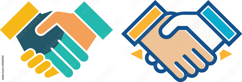 a minimalist handshake logo vector art illustration a minimalist handshake logo vector art illustration