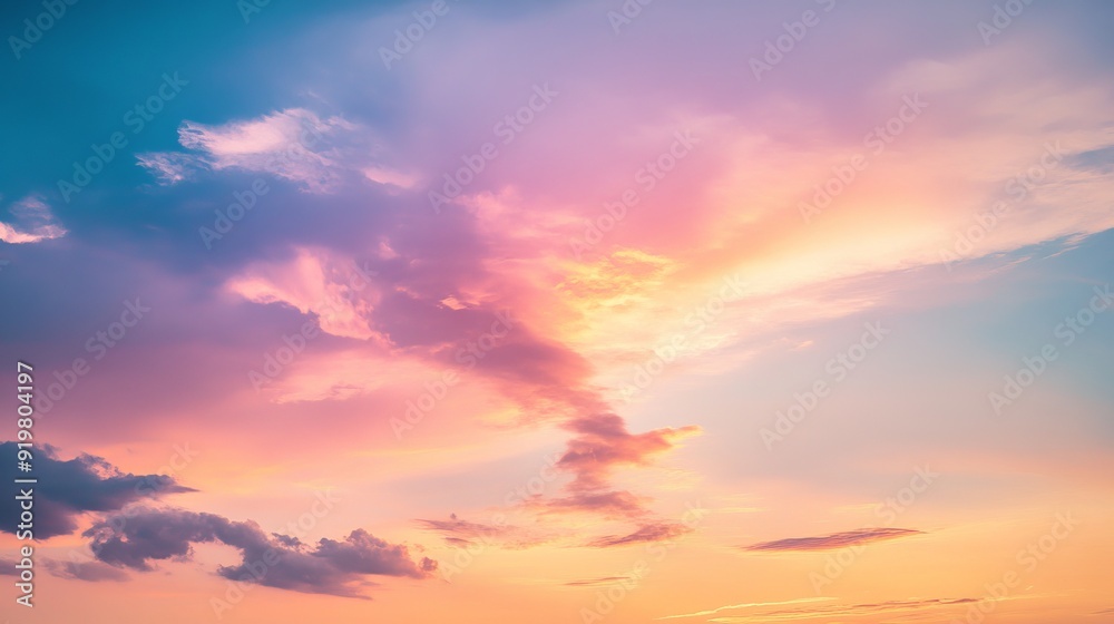 Fototapeta premium Serene Sunset Skies